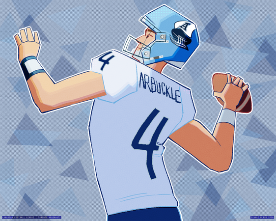Nick Arbuckle. Quarterback from Canadian Football League (CFL).
